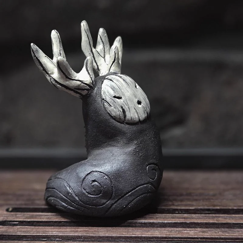 Kovu — handmade ceramic tea pet by Dark Saga Art