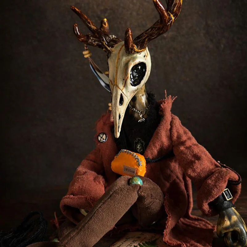 Master of the Forest — OOAK mixed-media art doll, Urban Misfits, by Dark Saga Art